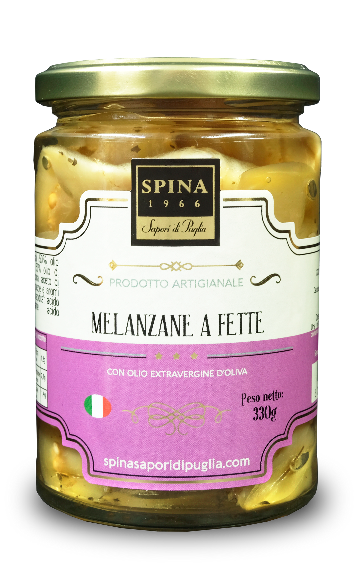 Melanzane a Fette con olio evo 330 g