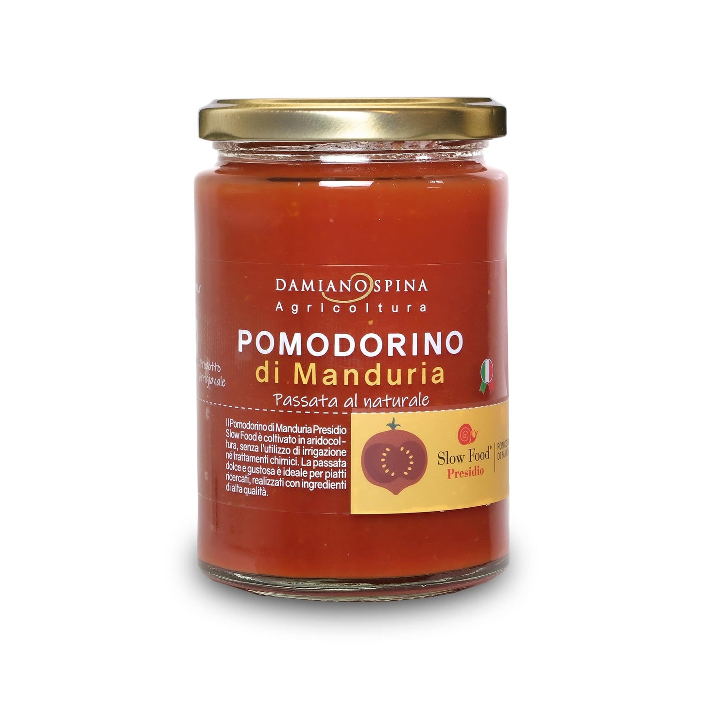 Pomodorino di Manduria Passata al Naturale Presidio Slow Food 330 g