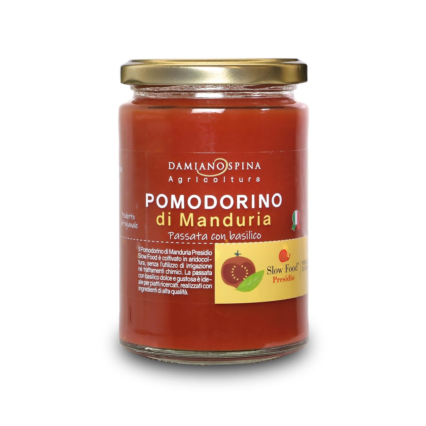Pomodorino di Manduria Passata al Basilico Presidio Slow Food 330 g