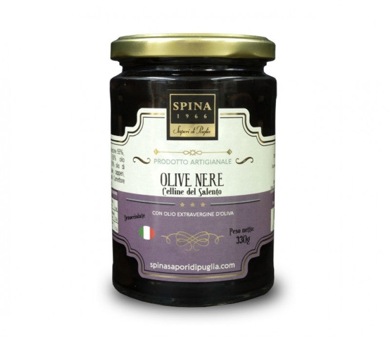 Olive Nere Celline del Salento Denocciolate con olio evo 330 g