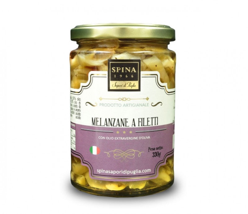 Melanzane a filetti con olio evo 330 g