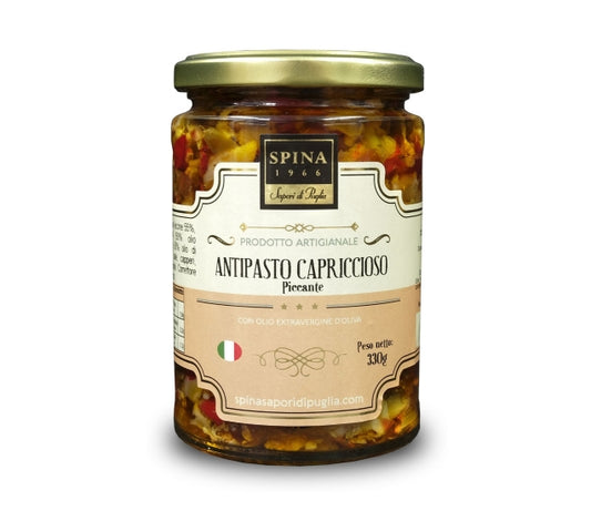 Antipasto Capriccioso con peperoncino con olio evo 330 g