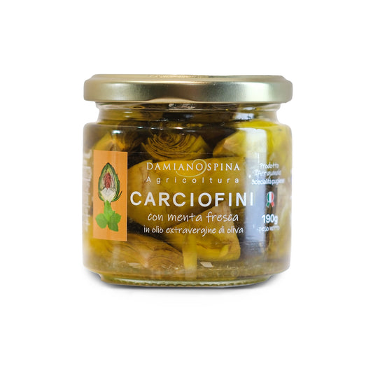 Carciofini con menta in olio evo 190 g