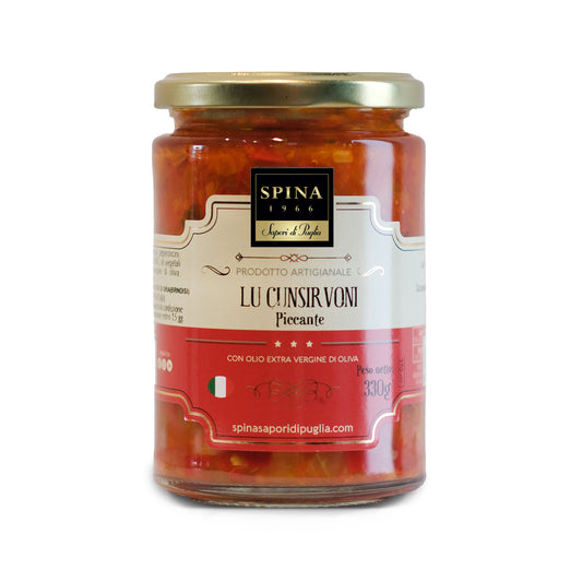 Lu Cunsirvoni Piccante con olio evo 330 g