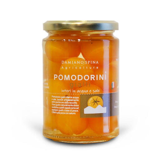 Pomodorino Giallo in acqua e sale p/netto 330 g - p/sgocc. 200 g