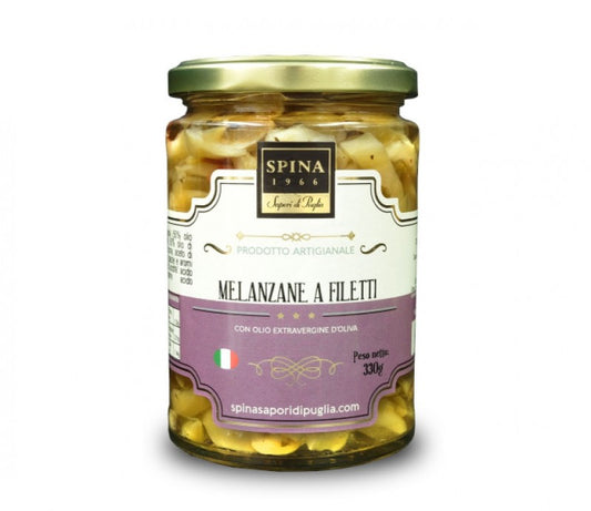 Melanzane a filetti in olio evo 330 g