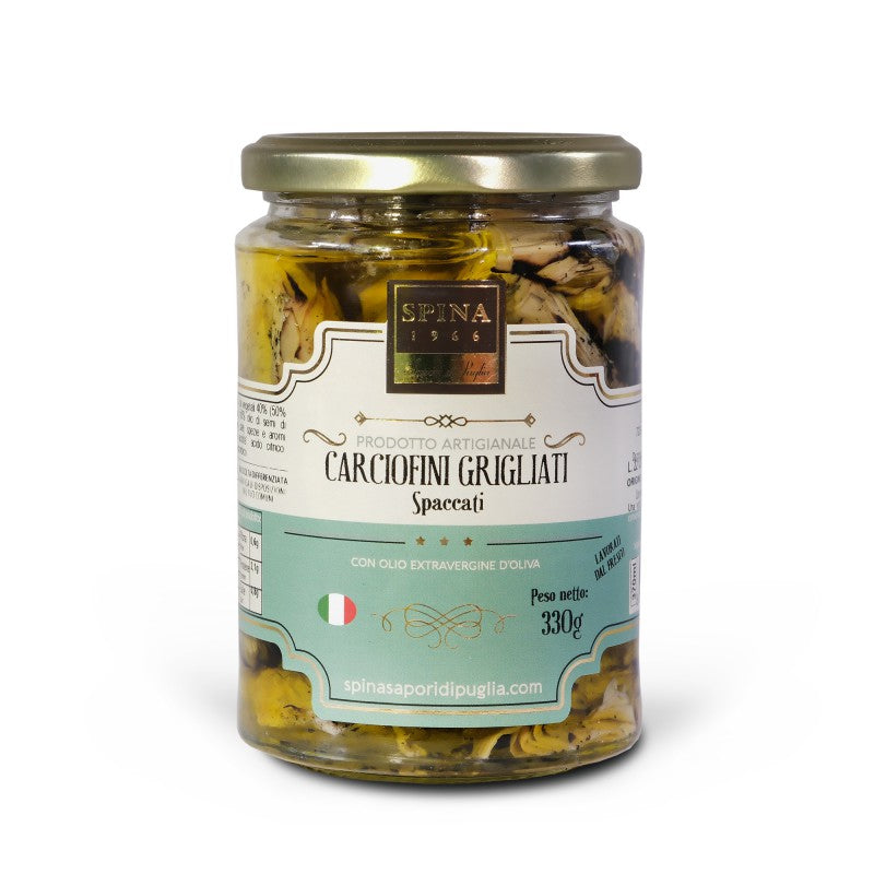 Carciofi Grigliati Spaccati con olio evo 330 g